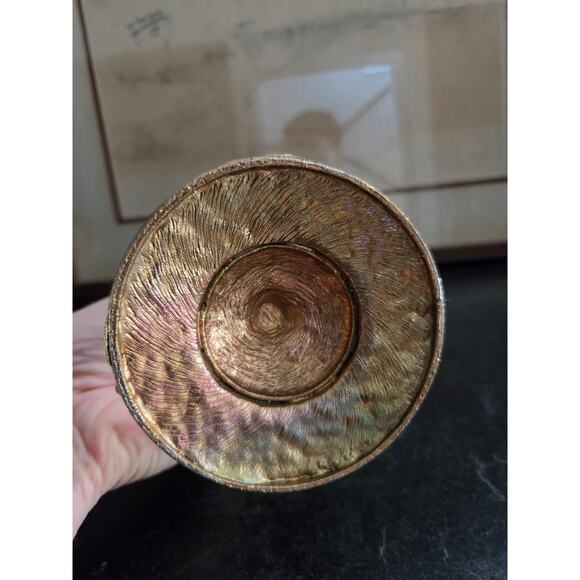 Vintage Matson Ormolu Gold Filigree Rose Bud Vase 12" Hollywood Regency Style - Picture 10 of 10